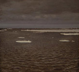 David Rosenthal Oil on Linen End of the Ice Margin Arctic Painting